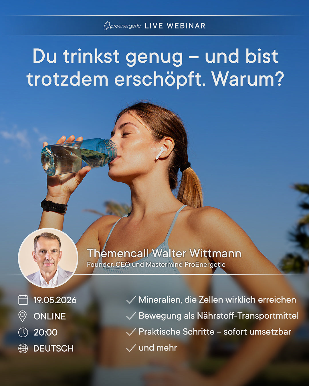 Du trinkst genug - und bist trotzdem erschöpft. Warum?