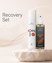 ProEnergetic Recovery Set mit Kühlbalsam und Magnex Magnesium-Spray zur Muskelregeneration, Entspannung und Pflege nach Sport, Training und körperlicher Anstrengung.